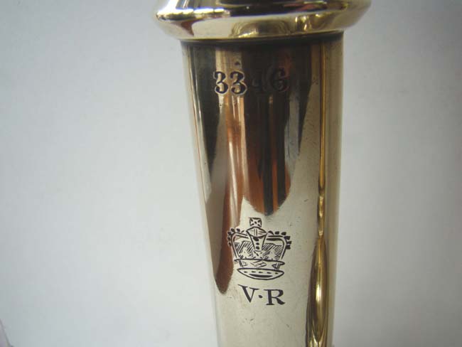 A fine pair of Britsh Army 'Cavalry' Campaign style Candlesticks circa 1860 — image 2